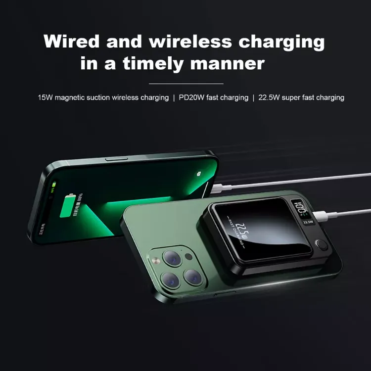 Picture of Magnetic Wireless Power Bank 50000mAh, 22.5W PD Fast Charging Battery Pack for iPhone 12/13/14/15