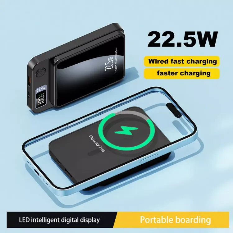 Picture of Magnetic Wireless Power Bank 50000mAh, 22.5W PD Fast Charging Battery Pack for iPhone 12/13/14/15