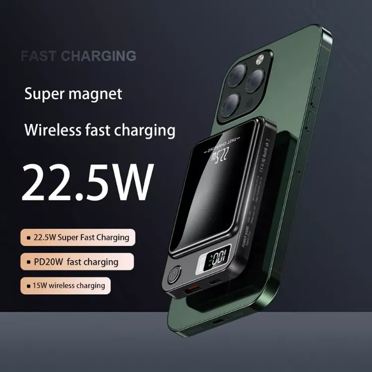 Picture of Magnetic Wireless Power Bank 50000mAh, 22.5W PD Fast Charging Battery Pack for iPhone 12/13/14/15