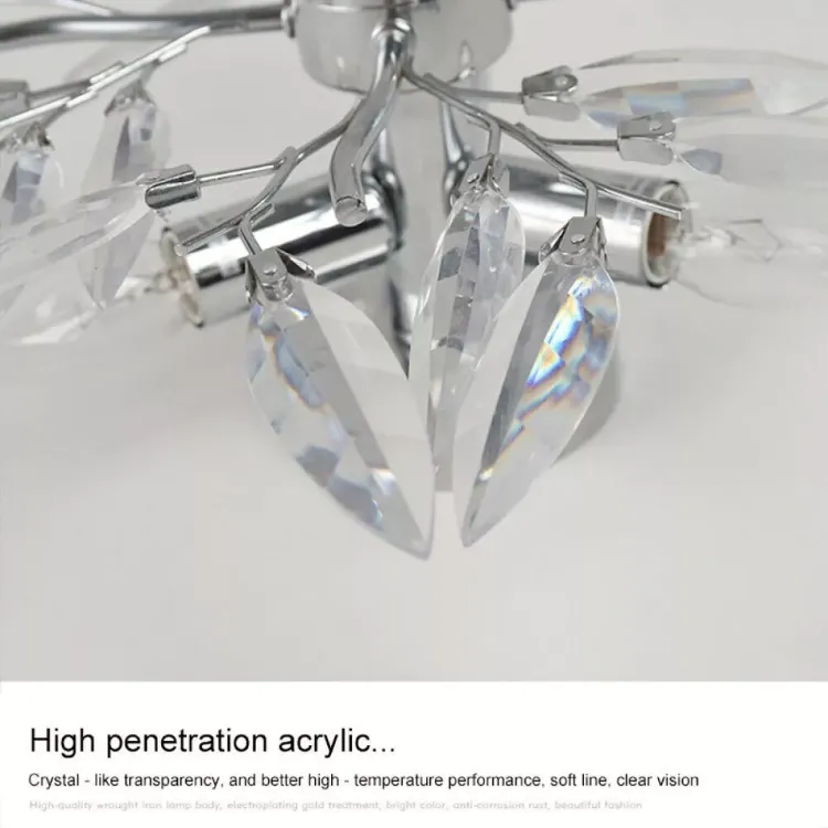 Picture of Modern LED Crystal Chandelier – Elegant Ceiling Light for Living Room, Bedroom & Kitchen