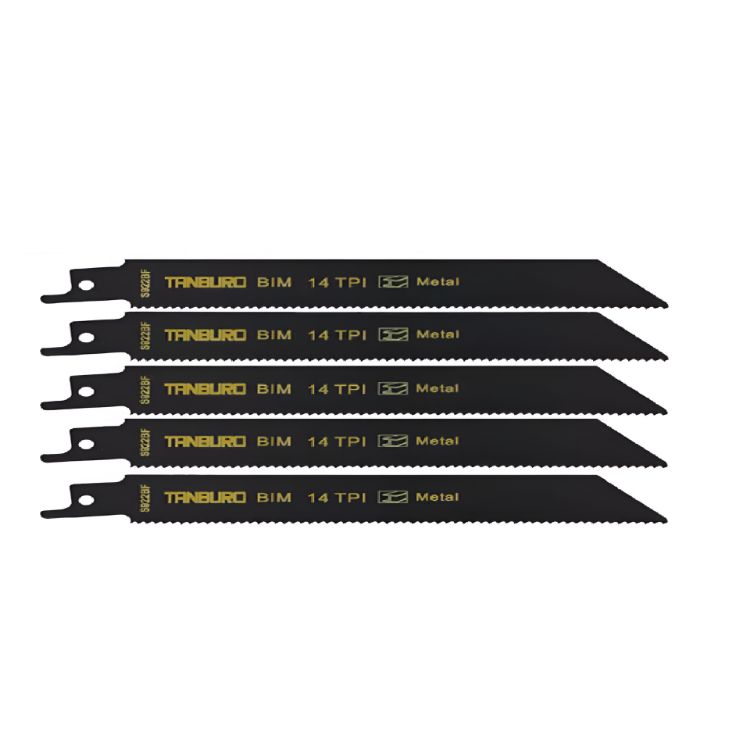 Picture of 10x Reciprocating Saw Blades, Heavy-Duty Sabre Blades for Wood & Metal Cutting