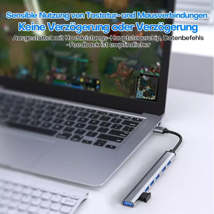 Picture of USB Hub Dock Multi-Port USB Type-C Splitter  4/7 Ports Adapter for Laptop, MacBook & PC