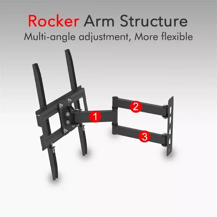 Picture of Heavy Duty Full Motion Tilt TV Mount for 32-65 TVs – Flexible Swing Arm Corner Bracket