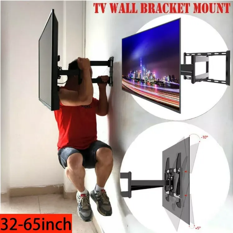 Picture of Heavy Duty Full Motion Tilt TV Mount for 32-65 TVs – Flexible Swing Arm Corner Bracket