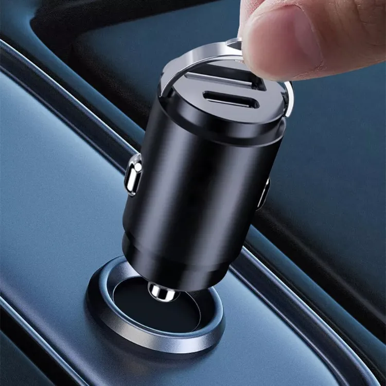 Picture of Fast Car Charger Dual USB & Type-C Adapter for iPhone, Samsung & Universal Devices