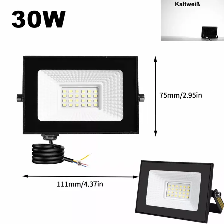 Picture of LED Floodlight – Outdoor Security Light, Waterproof Garden Spotlight, Wall-Mounted Lamp