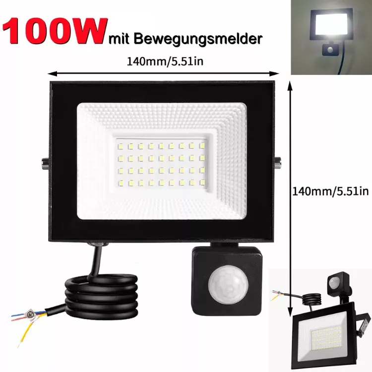 Picture of LED Floodlight – Outdoor Security Light, Waterproof Garden Spotlight, Wall-Mounted Lamp