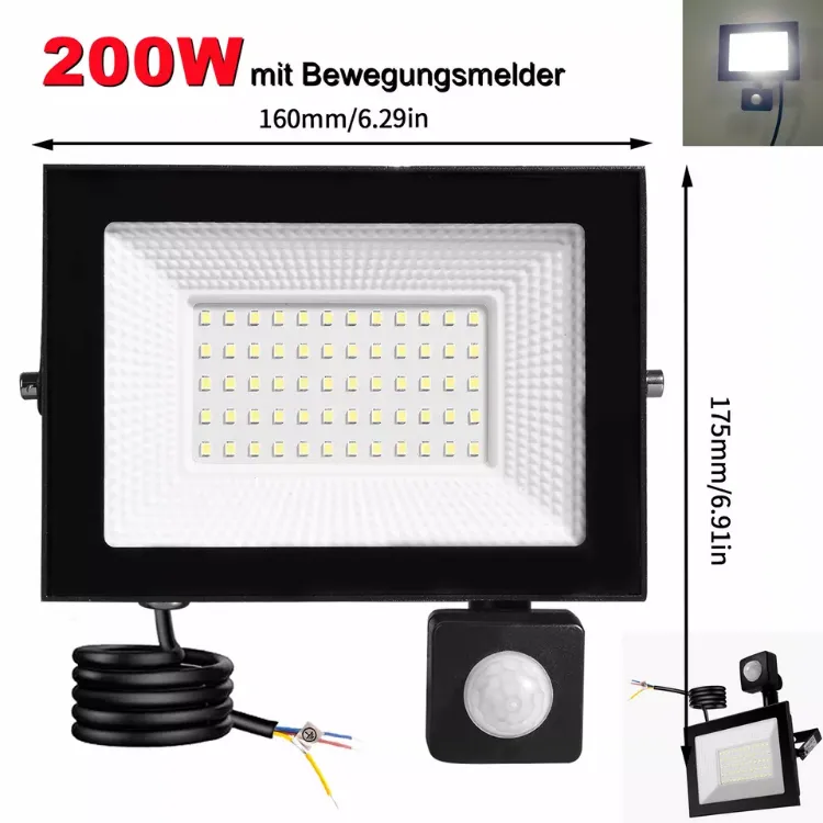 Picture of LED Floodlight – Outdoor Security Light, Waterproof Garden Spotlight, Wall-Mounted Lamp