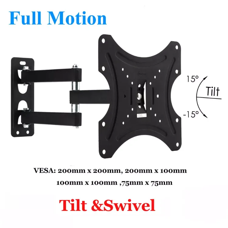 Picture of Full Motion TV Wall Mount Bracket – Swivel & Tilt for 10"-55" LED LCD Screens