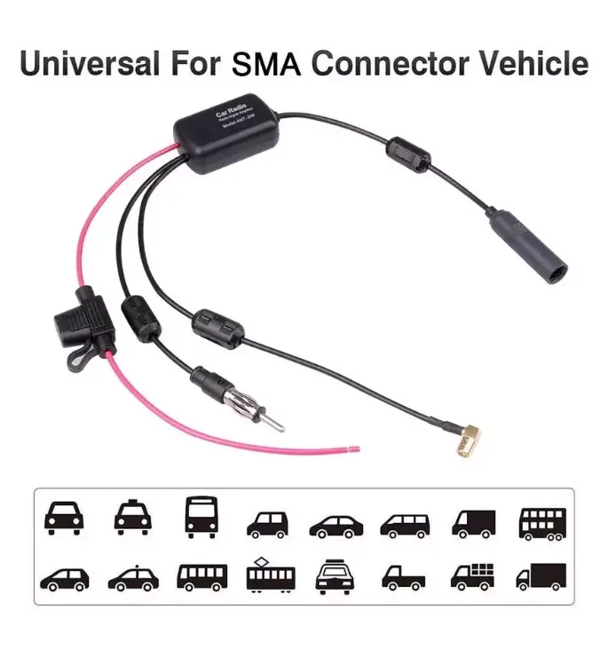 Picture of DAB FM Car Antenna Aerial Splitter – Digital Radio Signal Booster & Converter