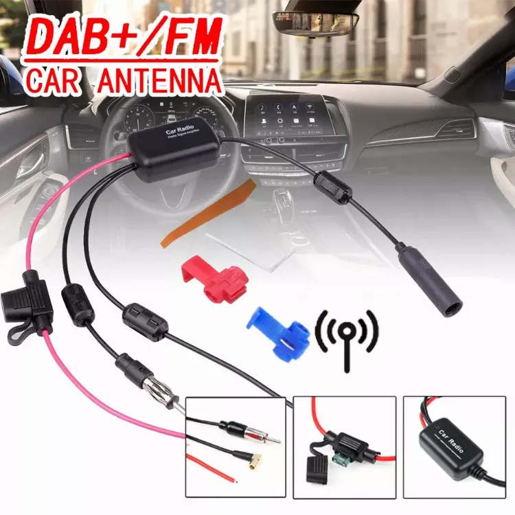 Picture of DAB FM Car Antenna Aerial Splitter – Digital Radio Signal Booster & Converter