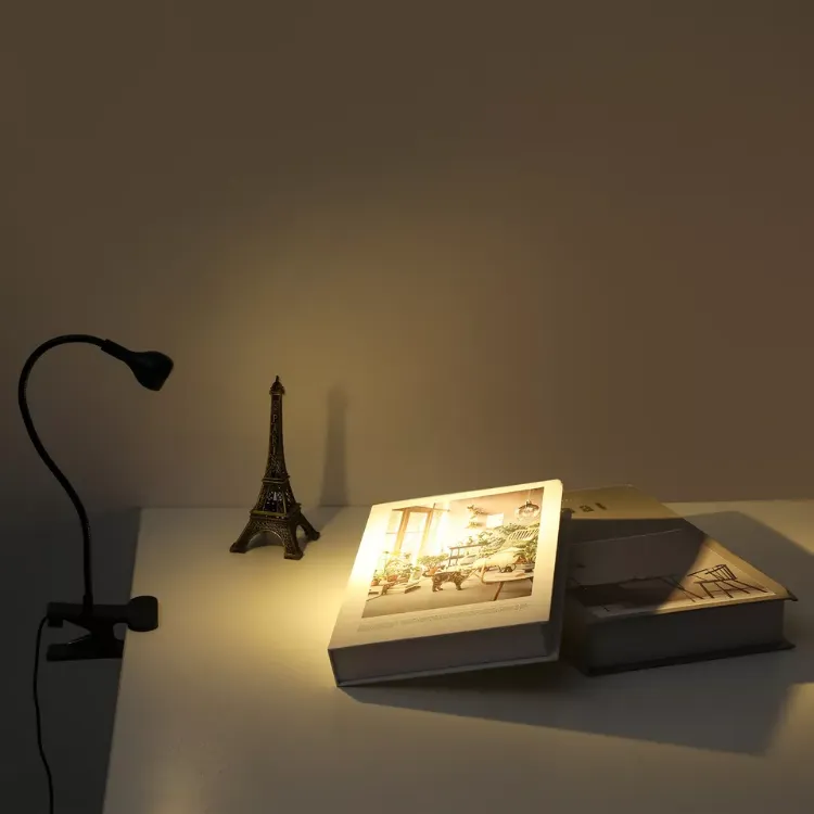 Picture of USB Clip-On LED Desk Lamp – Flexible Clamp Reading Light for Bedside, Table & Office