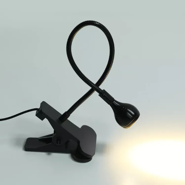 Picture of USB Clip-On LED Desk Lamp – Flexible Clamp Reading Light for Bedside, Table & Office