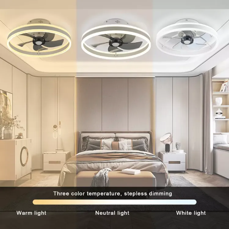 Picture of LED Ceiling Fan Light – Dimmable Chandelier Lamp with Remote Control for Living Room & Bedroom