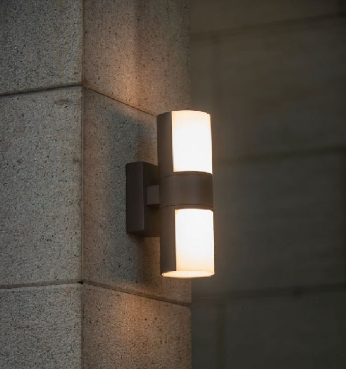 Picture of Modern LED Outdoor Wall Light Anthracite Waterproof Exterior Wall Lamp