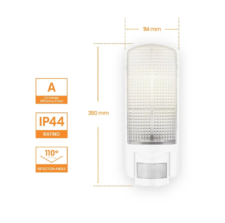 Picture of E27 LED PIR Motion Sensor Wall Light  IP44 Waterproof Outdoor Security Lamp