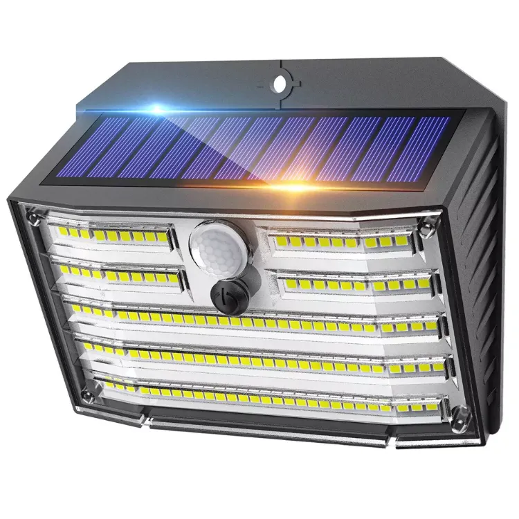 Picture of 126 LED Solar Motion Sensor Wall Light – Outdoor Security Lamp for Garden & Driveway