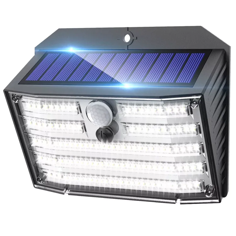 Picture of 126 LED Solar Motion Sensor Wall Light – Outdoor Security Lamp for Garden & Driveway