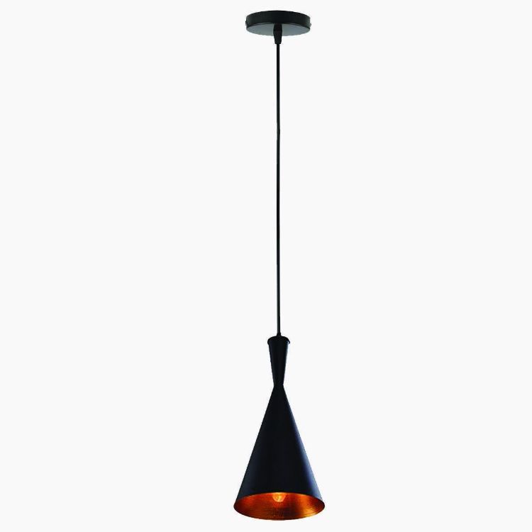 Picture of Industrial Pendant Light Shade Black & White Hanging Ceiling Lamp for Kitchen & Dining