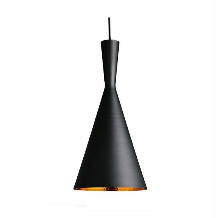 Picture of Industrial Pendant Light Shade Black & White Hanging Ceiling Lamp for Kitchen & Dining