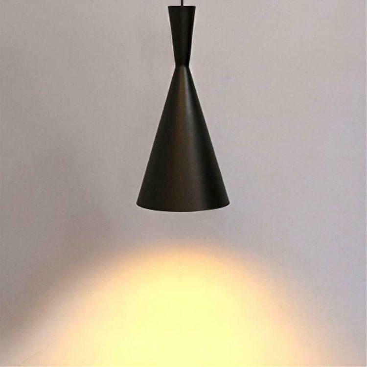 Picture of Industrial Pendant Light Shade Black & White Hanging Ceiling Lamp for Kitchen & Dining