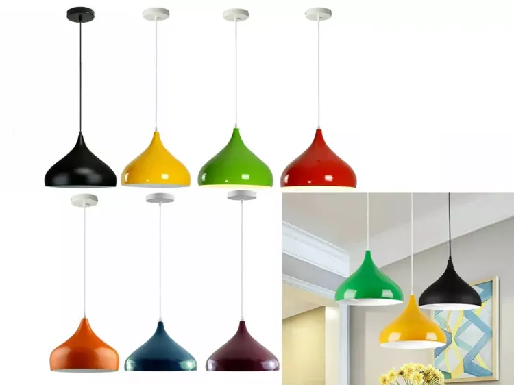 Picture of Modern Retro Ceiling Pendant Light Hanging Chandelier Lamp Shade for Home & Dining