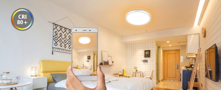 Picture of Bathroom Ceiling Light, 24W 2200LM, 150W Equivalent, 5000K Daylight White, Waterproof IP54, Dome Modern Flush Ceiling Light (White)