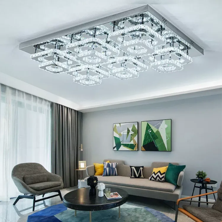 Picture of Modern Chandelier LED Ceiling Crystal Lights Luxury Pendant Lamps Chic Fixture