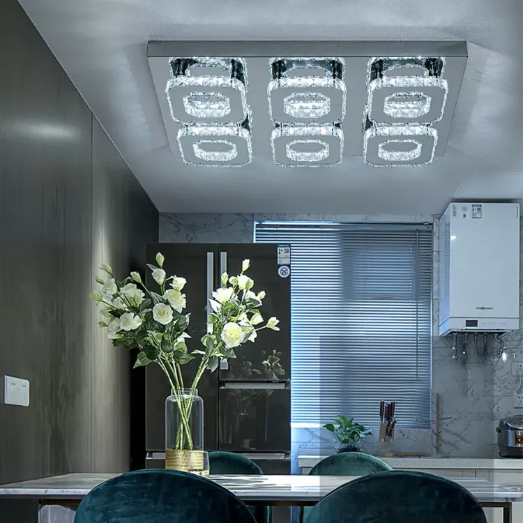 Picture of Modern Chandelier LED Ceiling Crystal Lights Luxury Pendant Lamps Chic Fixture