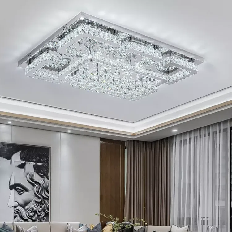 Picture of Modern Chandelier LED Ceiling Crystal Lights Luxury Pendant Lamps Chic Fixture