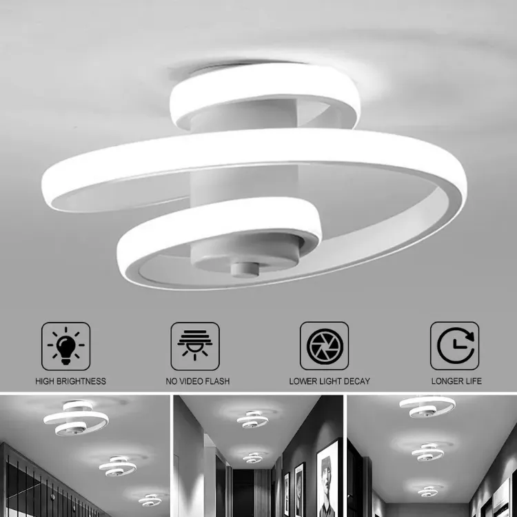 Picture of Modern LED Ceiling Light – Sleek Ring Chandelier for Living Room & Bedroom