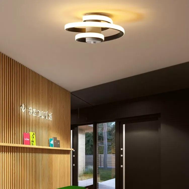 Picture of Modern LED Ceiling Light – Sleek Ring Chandelier for Living Room & Bedroom