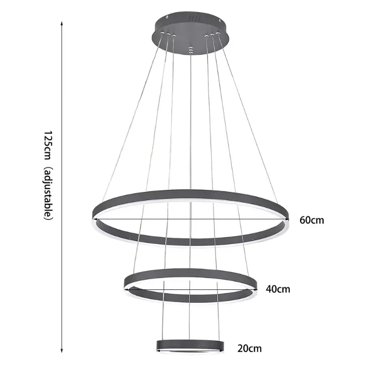 Picture of Chic LED Lamp Ceiling Light Modern Chandelier Living Room Bedroom Pendant Lights