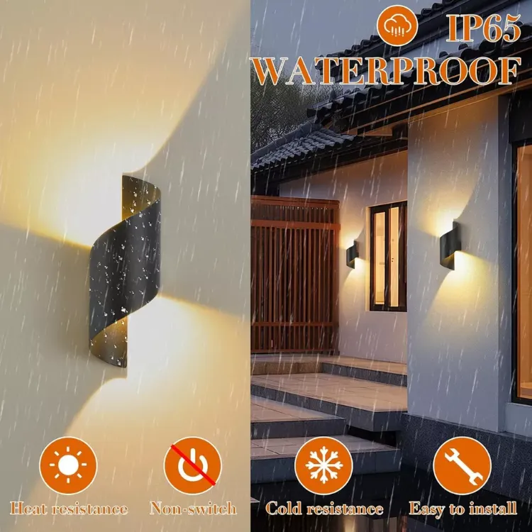 Picture of 12W LED Wall Light Modern Up & Down Waterproof Sconce for Indoor & Outdoor Spaces (IP65 Rated)