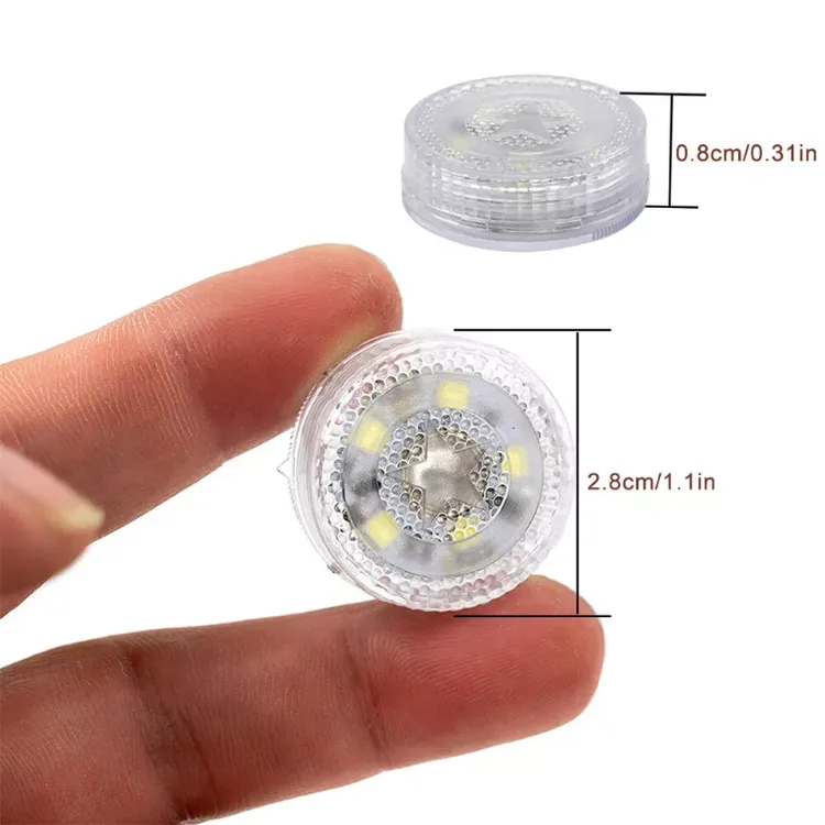 Picture of 2PCS Mini LED Touch-Sensor Lights Self-Adhesive, One-Button Operation for Home & Car Use