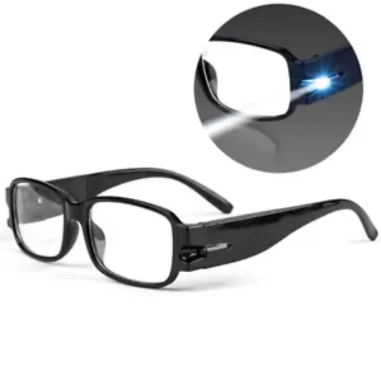 Picture of LED Lighted Rimmed Reading Glasses – Unisex Eyeglasses with Magnification (0.0 to 3.0+)