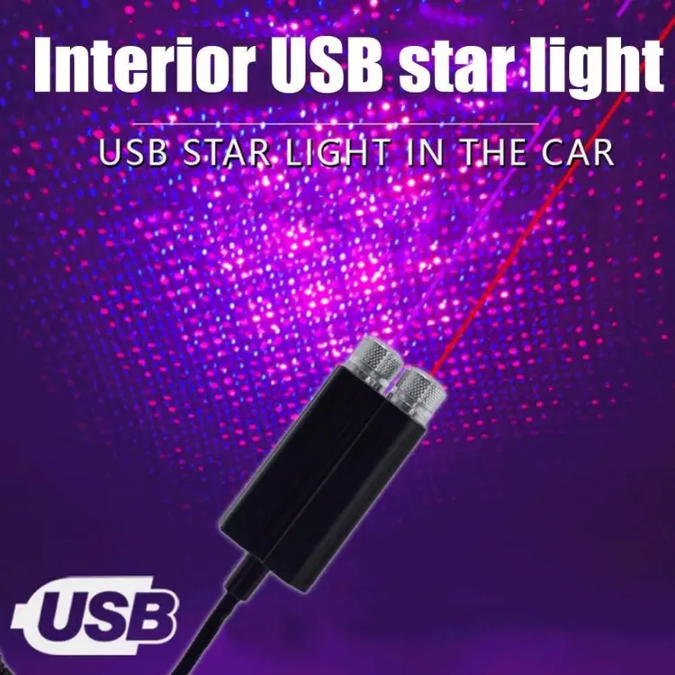 Picture of USB LED Car Roof Star Light Starry Sky Night Projector for Interior Atmosphere Lighting