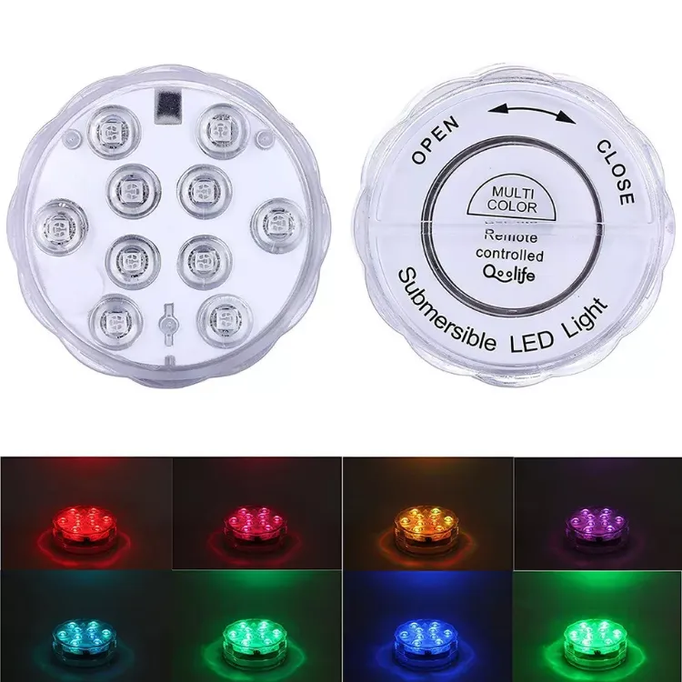 Picture of  IP68 Waterproof LED Submersible Lights 10-LED Underwater Pool, Pond & Hot Tub Lighting 