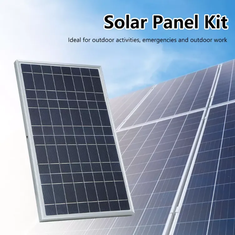 Picture of  15W DC 12V Solar Panel Kit Waterproof, Portable Charger with Alligator Clips for Home & Outdoor Use 