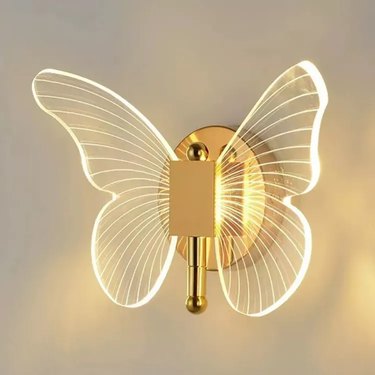 Picture of Modern LED Butterfly Wall Sconce Creative Indoor Wall Light for Bedrooms & Living Spaces