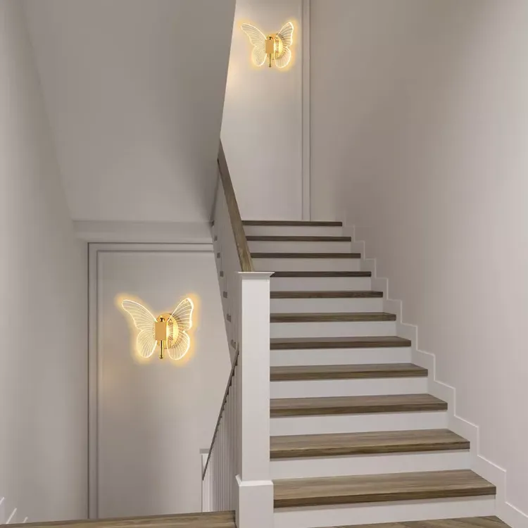 Picture of Modern LED Butterfly Wall Sconce Creative Indoor Wall Light for Bedrooms & Living Spaces