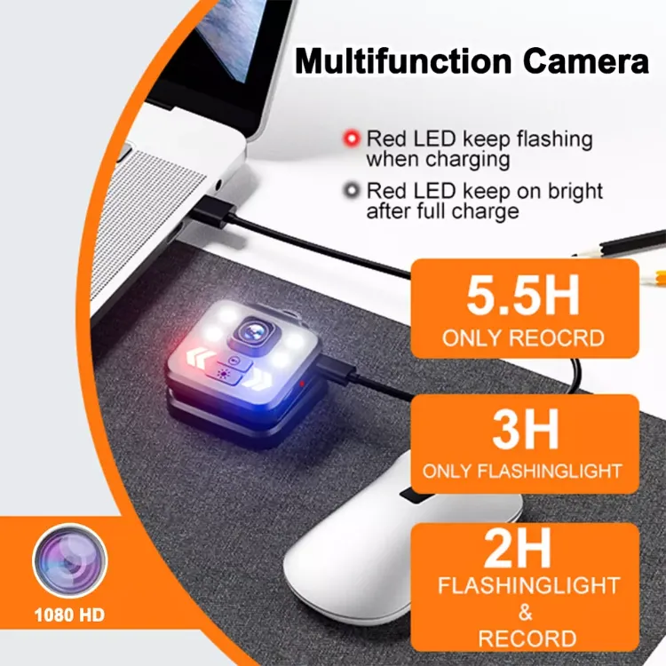 Picture of Mini 1080P HD Body Camera – Night Vision Security Cam with LED Light & Video Recorder