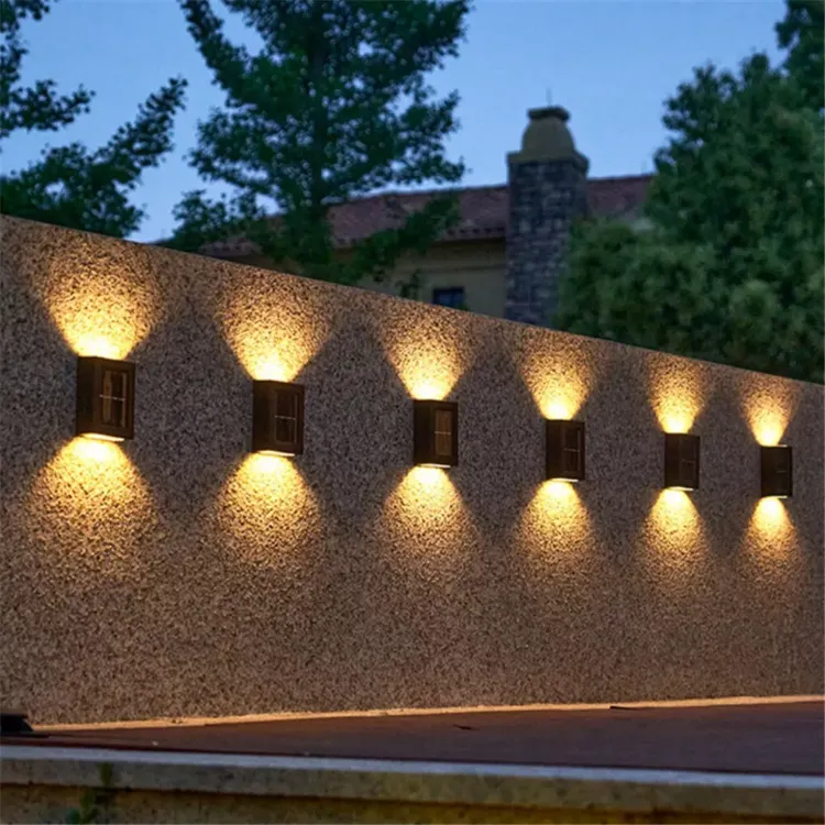 Picture of Solar-Powered Up & Down Wall Light – Waterproof Outdoor LED Fence & Yard Lamp