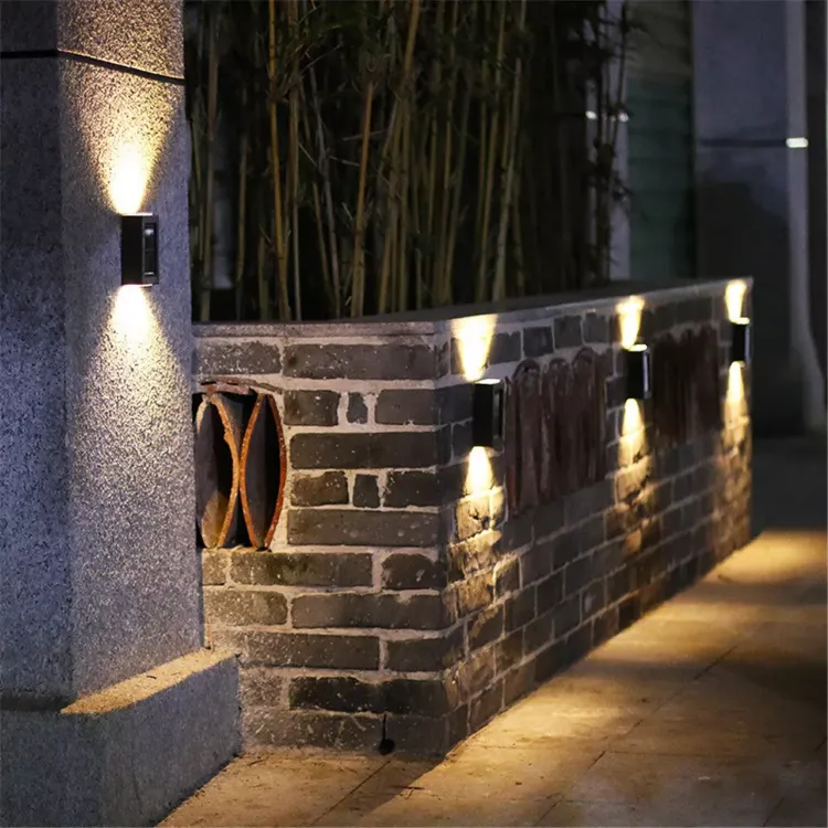 Picture of Solar-Powered Up & Down Wall Light – Waterproof Outdoor LED Fence & Yard Lamp