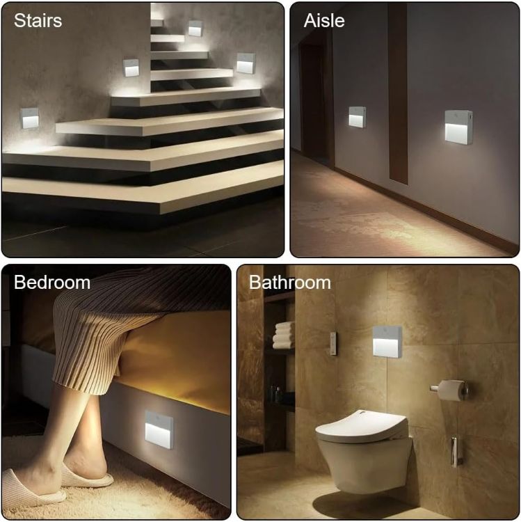 Picture of Motion Sensor LED Night Light RGB, Wireless, Magnetic Wall Lamp for Home