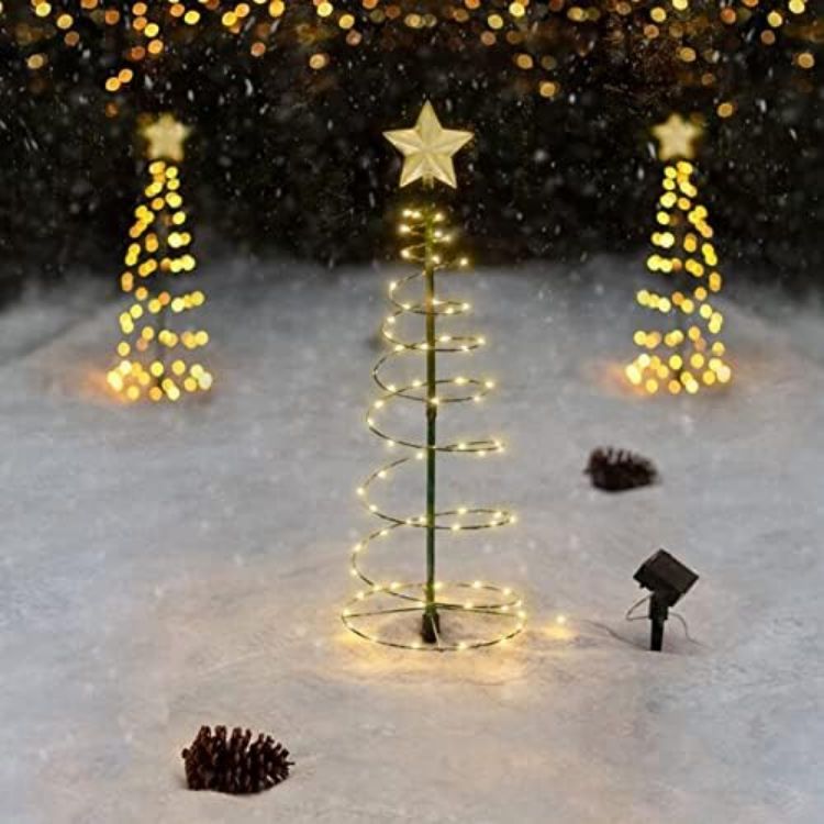 Picture of Solar LED Christmas Tree Light – Waterproof, Outdoor Garden Decor Night Lamp