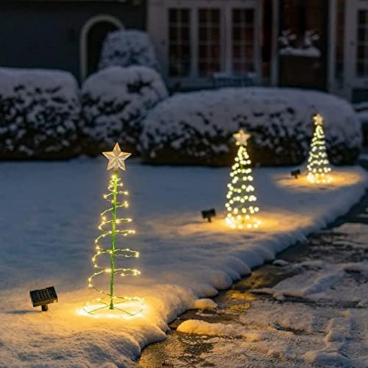 Picture of Solar LED Christmas Tree Light – Waterproof, Outdoor Garden Decor Night Lamp