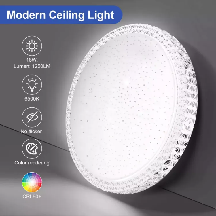 Picture of Modern LED Ceiling Light – Dimmable, for Bedroom & Living Room Decor