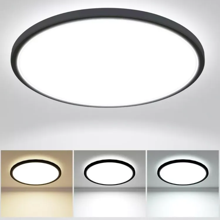 Picture of  24W Round LED Ceiling Light Dimmable Panel for Bathroom, Kitchen, Living Room