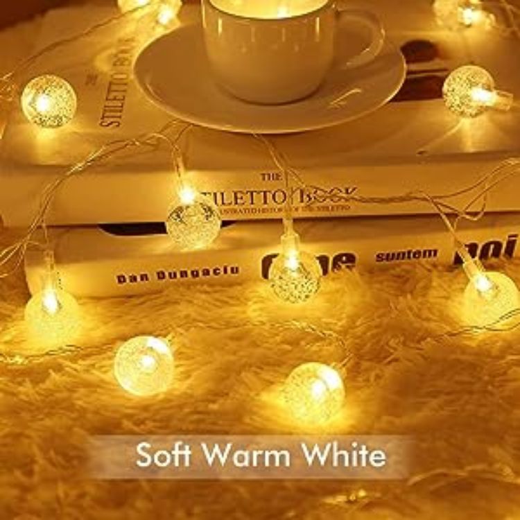 Picture of Fairy Lights, 3m 20 LED Globe String Lights with Remote, USB Fairy Lights for Bedroom, Indoor Outdoor Christmas Lights